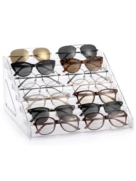 Sunglasses Organizer Clear Eyeglasses Display stand Eyeglasses Storage 14 Pairs main image 4